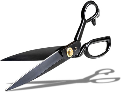 STEAD 10 Inch Scissors – Ideal for Tailoring, Sewing, and Cutting Cloth & Paper Scissors(Set of 1, Black)