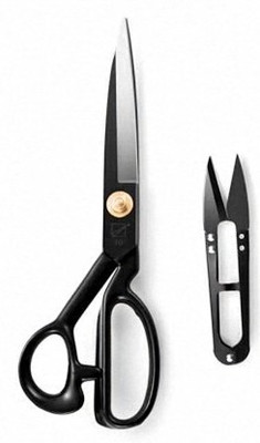 The Mark Black Tailoring scissor with 1 thread cutter combo pack Scissors(Set of 2, Multicolor)