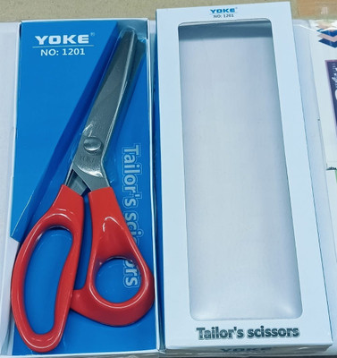 Raj Tailoring Yoke Y09 Scissors(Set of 1, Red)