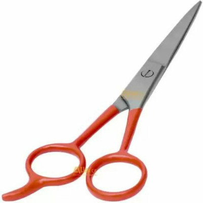 Kamill Professional Hair And Beard Cutting Stainless Scissors(Set of 1, Red)