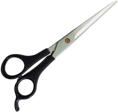DEXO Professional Hair Cutting Scissors for Salon Barbers Stainless Steel Scissors Scissors(Set of 1, Black, Silver)