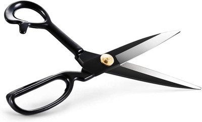 Tarah 10-Inch Professional Tailoring Scissors – Heavy Duty, Sharp Stainless Steel Scissors(Set of 1, Black)