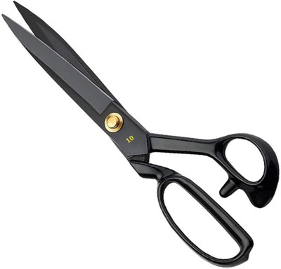 Vikurajas Premium 10 inch Professional Scissor for Tailoring Sewing Clothes Cutting Scissors(Set of 1, Black)