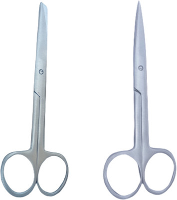TIAGO Dressing sharp/blunt // Sharp sharp 6 inch ( pack of 2 pcs ) stainless steel Scissors(Set of 2, Silver)