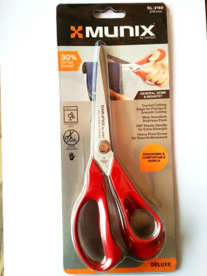 munix GL 2185 Scissors(Set of 1, Red)