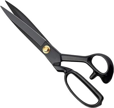Gemsy Black Blade Scissor 11 inch Scissors(Set of 1, Black)