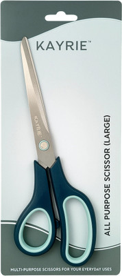 KAYRIE All Purpose Scissor For Craft & Professionals Size- Large Scissors(Set of 1, Blue)