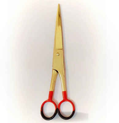 Insha BARBER GOLD SCISSORS 7 Scissors(Set of 1, GOLDEN, Red, Black)