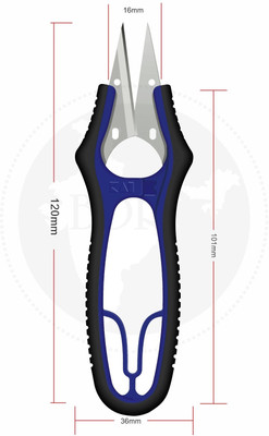 Jyoti Kai Thread Snipper - N 5125, 7.5-inch Made in Japan, Stainless Steel & Vanadium, Scissors(Set of 1, Black)