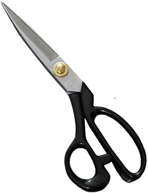 Gemsy YDL White Blade Scissor 10inch Scissors(Set of 1, Black)