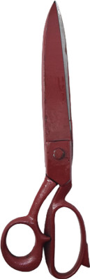 Hunny - Bunch Sharp Steel Alvi Red Handle Scissors with Coated Scissor(11 INCH/Red Handle) Scissors(Set of 1, Red)