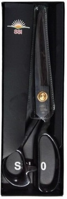 QUEEN ENTERPRISE Tailoring Scissor Stainless Steel with Soft Grip Handles for Sewing 10 Inch Scissors(Set of 1, Black)