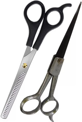 Classic professional hair cutting ring handle scissor Scissors(Set of 1, Multicolor, Black)