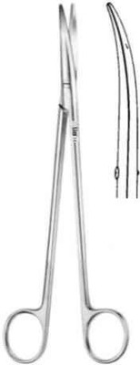 alis 15Cm/ 6 Inch Dissecting Scissors Metzenbaum Straight, A-Gen-133-15 Scissors(Set of 1, Silver)