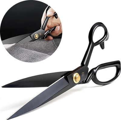 STEAD 10-Inch Tailoring Scissors for Precision Cloth Cutting and Alterations Scissors(Set of 1, Black)