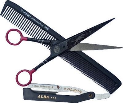 aramco india The Grooming Collection Scissors(Set of 3, Multicolor)