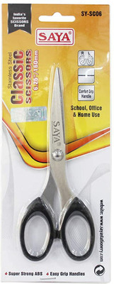 SAYA Classic Scissors 6.25 inch Scissors(Set of 6, Multicolor)