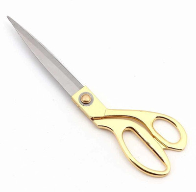 The Mark Tailoring Scissor 10.5 Inch Gold Plated Handle Scissors(Set of 1, Golden)