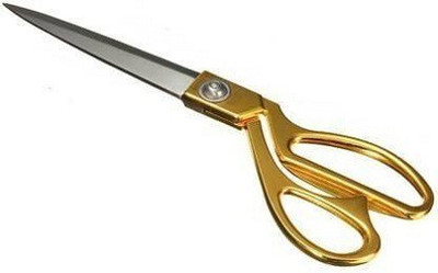 umravatiya 10.5 Inch Tailoring Scissor with Brass Finish Handle for Cloth Cutting Scissors(Set of 1, Golden)