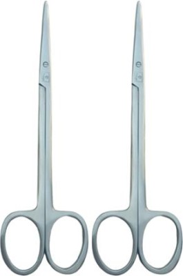 TIAGO Tonsil Metzenbaum 6 inch (Pack of 2 pcs) straight, surgical scissor Scissors(Set of 2, Silver)