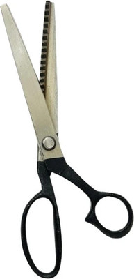 Insha zig zag black 8 Scissors(Set of 1, Silver, Black)