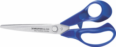 munix SCISSORS-216 MM WITH PEELER-165 MM (GL-2185 C3) Scissors(Set of 1, Blue, Red, Yellow)