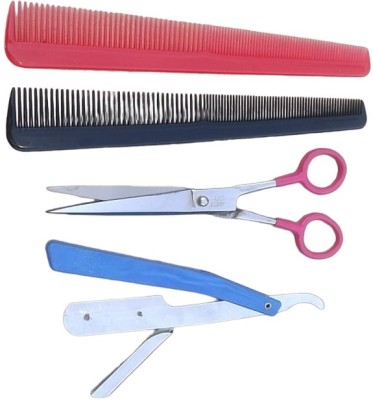 DSHARPP 6 Inch Hair Pure Reti Cutting Barber Scissor Cutting Combo Scissors(Set of 1, Pink)