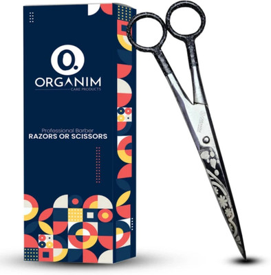 Organim care products 7 Inch Hair Cutting Barber Scissors ,Fish Cutting Scissors Scissors(Set of 1, Silver)