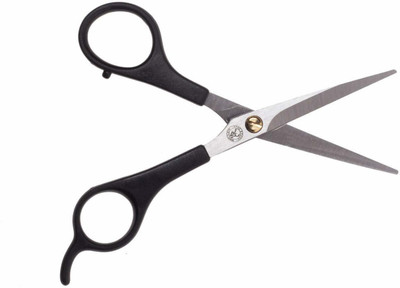 Verite Salon Barber Hair Cutting Scissor Stainless Steel Scissors(Set of 1, Black)
