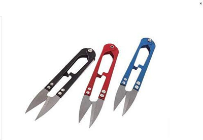 Elegant Casa 3pcs Portable Embroidery Sewing Tool Thread Cutter Mini Scissors Scissors(Set of 3, Black)