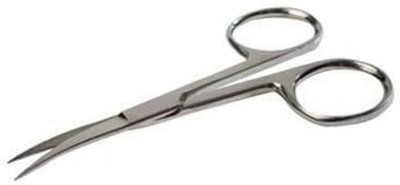 SANJU Khushi Surgicals CUTICAL SCISSORS CURVED ( 4.5 inch ) Stainless Steel Scissors(Set of 1, Silver)