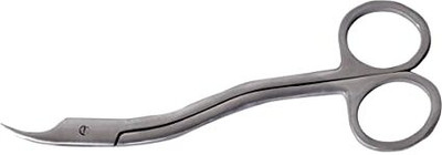 SANJU Khushi Surgicals Stich Cutting round [ Suthar ] Stainless SteeL 6 inch Scissors(Set of 1, Silver)