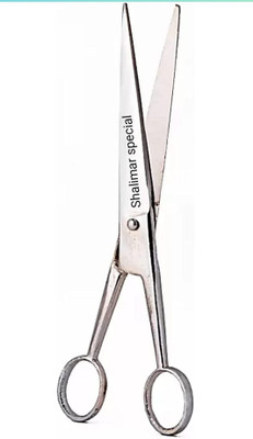 SHALIMAR SCISSORS COMPANY Barber salon scissor 7 Inches full bright Scissors(Set of 1, Silver)