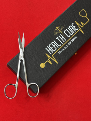 Healthcure TENATOMY SCISSOR 5” NON TC STRAIGHT Scissors(Set of 1, Silver)