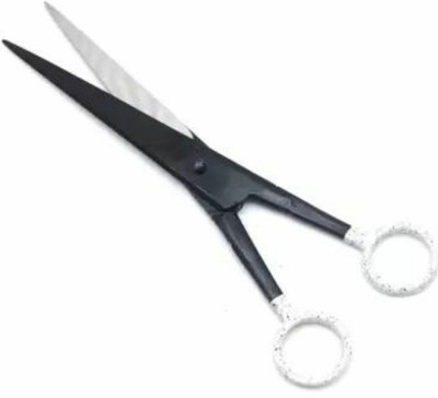 Kamill Professional Hair And Beard Cutting Stainless Scissors(Set of 1, Black And White)
