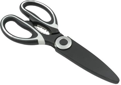 Sai Stainless Steel Multi-Function Kitchen Slicer & Scissors Tool Scissors(Set of 1, Black)