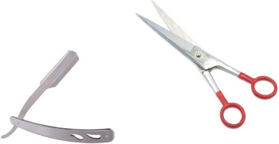CITYCOSMETIC A beautifull professsional scissor and razor set Scissors(Set of 1, Multicolor)