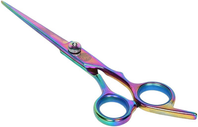 YMS 6 Professional Salon Barber Scissors for Hair Cutting Scissors Scissors(Set of 1, Rainbow)