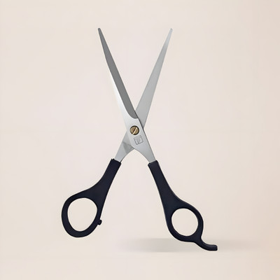 JSBM GROUP Scissor Precision - Ideal for Men's Women Barbering, Beard, Mustache Trimming Scissors(Set of 1, Black)