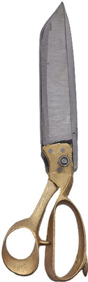 Hunny - Bunch Golden Handle Sturdy Sharp Stainless Steel Scissor with Metal Coated Handle Scissors(Set of 1, Silver, Golden)