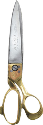 Hunny - Bunch Sharp Steel Alvi Golden Handle Scissors with Coated Handle(8 INCH/Golden Handle) Scissors(Set of 1, Silver, Golden)