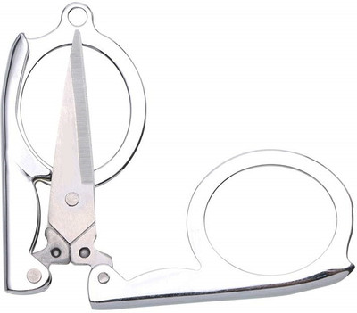 WunderVoX ® VIC-50-Scissors Moustache / Beard Trimming / Nose Hair / Eyebrow Cut Scissors(Set of 1, Silver)