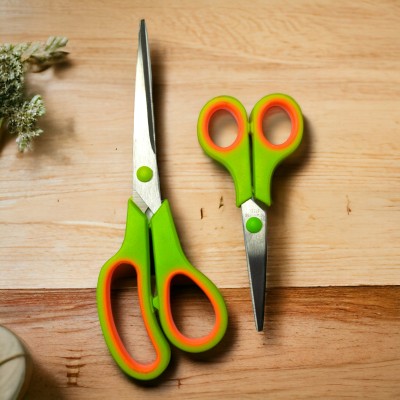 NSG Classic Multi-purpose Scissor With Stainless Steel Blade (Comes as a Combo Pack) Scissors(Set of 2, Green)