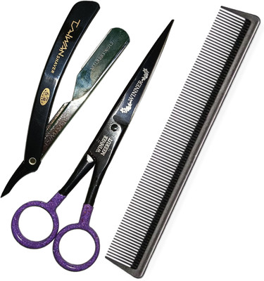 STEAD Hair Cutting Scissors Combo Pack | Premium Kaichi Barber Shears for Men & Women Scissors(Set of 1, Pack of 4)