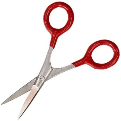 grethe Small Scissors for Hair, Eyebrows, Scissors(Set of 1, Red)