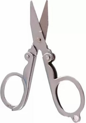 LIGHT BEAUTY Multi Purpose Pocket Scissor Keychain Foldable Scissors Scissors(Set of 1, Silver)