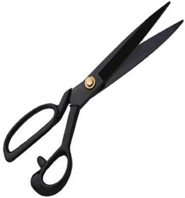 HBS 9 Inch Tailor Scissor for Men and Women Home Tailoring and Garments Purpose Scissors(Set of 1, Black)