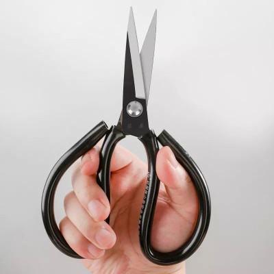 DSHARPP Professional Bonsai Carbon Steel Garden Multipurpose Scissor-MT-N18 Scissors(Set of 1, Black-ZQ18)