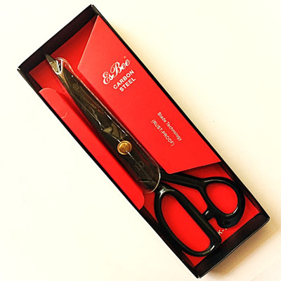 Raj Tailoring EsBee LK-10 Inch carbon stainless steel Scissors(Set of 1, Black)