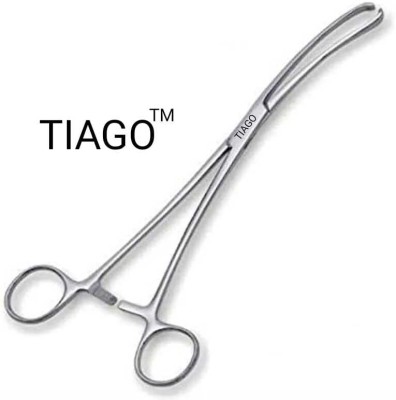 TIAGO vulsellum forcep 10 inch stainless steel , surgical forcep Scissors(Set of 1, Silver)